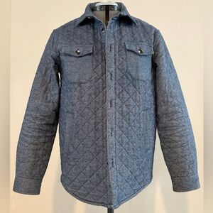 George Men's Quilted Gray Shirt Jacket